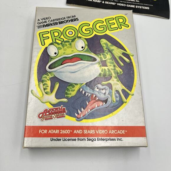Frogger (Atari 2600) Game CIB Complete - Picture 10 of 14